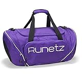 Runetz - PURPLE Gym Bag Athletic Sport Shoulder Bag for Men & Women Duffel 20-inch Large - Purple