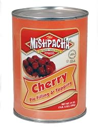 MISHPACHA Cherry Pie Filling, 21-Ounce Tins (Pack of 4)