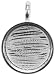 Amate Studios Designer-Feets Small Circle Base, 1/Pkg, Silver Overlay 19.17mm