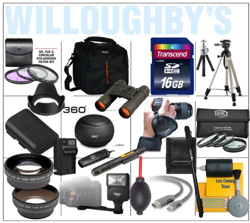 30 Plus Sony SLR Accessory Bundle Kit Fits The 