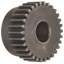 Martin Spur Gear, 20° Pressure Angle, High Carbon Steel, Inch, 4 Pitch