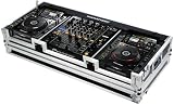 Marathon Flight Road Case MA-DJM9HCDJ2KW Case to Hold 2 x Large Format CD Players: Pioneer CDJ-2000 with DJM-900 with  Wheels