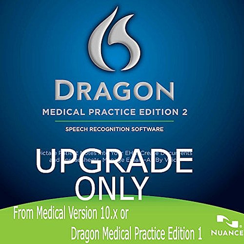 Nuance DMPE-2-U Dragon Medical Practice Edition 2, Upgrade from Medical 10.x or DMPE 1.x - License Upgrade - Retail Box Nuance DMPE-2-U Dragon Medical Practice Edition 2, Upgrade from Medical 10.x or DMPE 1.x - License Upgrade - Retail Box