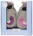 Robeez Girls' Peaceful Partridge Slip-On, Grey, 12-18 Months M US Infant