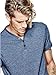 GUESS Factory Men's Brynton Heather Henley Tee