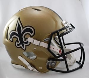New Orleans Saints Riddell Speed Revolution Full Size Authentic Proline Football Helmet