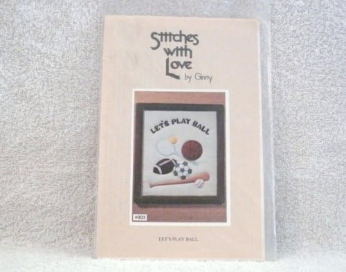 1981 NEW IN FACTORY PACKAGING-STITCHES WITH LOVE BY GINNY TITLED [ LETS PLAY BALL ] QUILTED WALL HANGING/PCTURE APPROX 24" X 28" PART # 003