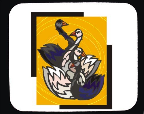 Mouse Pad with background, swan, bird, animal. Professional “Brite White” fabric mouse pads are among the most versatile and durable, providing brilliant