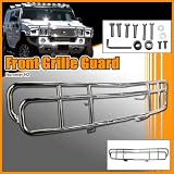 51aXXJrt6ZL. SL160  Hummer H2 Grille Guard/Brush Guard   Polished Stainless Steel   Fits the 2003, 2004, 2005, 2006, 2007, 2008, 2009, and 2010 Hummer H2