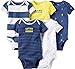 Carter's 5 Pack Bodysuits, Stripe/Anchor, 9 Months