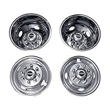 Pacific Dualies 31-1608A Polished 16 Inch 8 Lug Stainless Steel Wheel Stimulator Kit for 2003-2004 Ford F350 Truck
