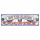 NHL New York Islanders 9-by-30 Wood Sign