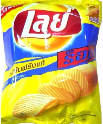 Lays Potato Chip Crispy Snack - Flat Salt size 77g
