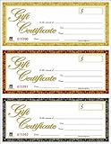 Adams Laser Gift Certificates, 8.5 x 11 Inches, White, 3 per Page, 30-Pack (GFTLZ)
