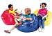 Ace Bayou ABC Life Style Furniture Large Bean Bag, Shiny Blue