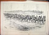 1877 Cambridgeshire Race Starting Line Horses Country