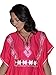 Moroccan Caftans Women Breathable Women Handmade Butterfly Style Embroidery Ethnic Design Magenta One Size