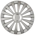 Cartrend 70274 Radzierblenden Set "Meridian" Chromring, 4-teilig, 38,10 cm ( 15 Zoll )
