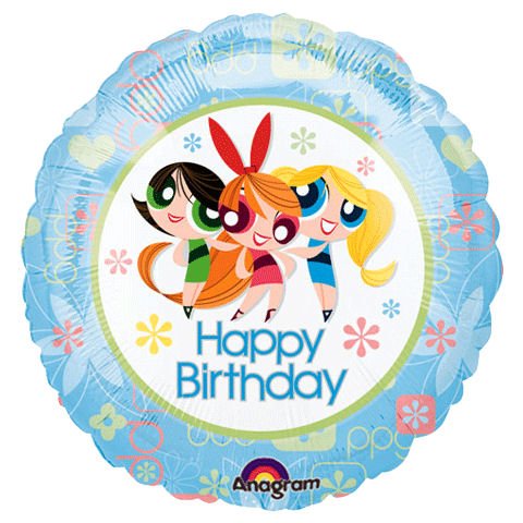 Powerpuff Girls 18" Happy Birthday Mylar Balloon