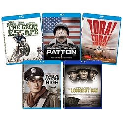 The Ultimate War Blu-ray Bundle (The Great Escape, Patton, Tora Tora Tora, Twelve O'Clock High, The Longest Day)