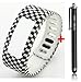 Smart Tech Store Square Pattern Black White Replacement Band With Clasp for Garmin Vivofit Only /No tracker/ Wireless Activity Bracelet Sport Wrist band Garmin Vivo fit Bracelet Sport Arm Band Armband