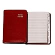 Mini Wine Journal, Genuine Leather, Tabbed, Garnet