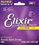 Elixir Strings Acoustic Guitar Strings, 6 String, Extra Light POLYWEB Coating