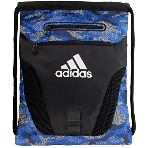 adidas Rumble Sackpack, One Size, Prime Camo Bold Blue/Black
