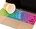 MOSISO Protective Keyboard Skin Compatible MacBook 12 Inch with Retina Display A1534 (Newly Version 2017/2016/2015), Blue and Pink