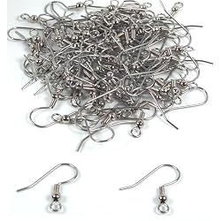 Silver Plated Earring Hooks Hypo-Allergenic (X100)