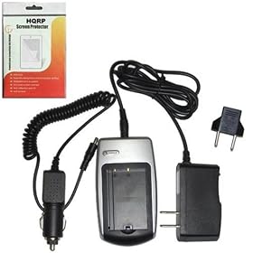 HQRP Battery Charger Kit for Pentax K-BC8U Fits Optio S, S4, S4i, S5i, SV, and X Digital... by HQRP