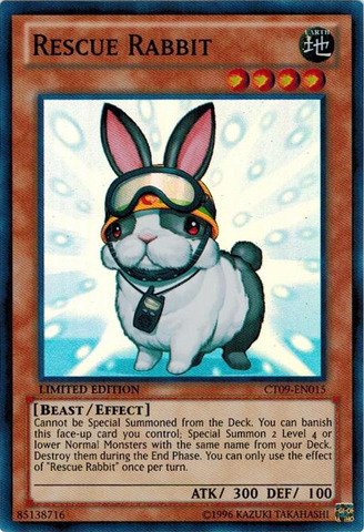 Yu-Gi-Oh! - Rescue Rabbit (CT09-EN015) - 2012 Collectors Tins - Limited Edition - Super Rare On Sale