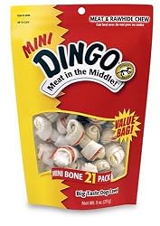 Dingo Mini Bones 21-Pack Value Bag, 9-Ounce