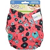 Grovia Organic Cotton Newborn All In One (AIO) Diaper - New Style - Poppy