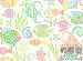 By The Yard Mosaic Fish Sea Quilt Cotton Flannel Fabric