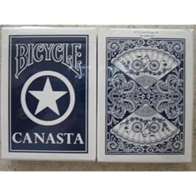 2 Decks Blue Bicycle Canasta with Points Playing Cards