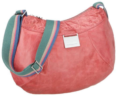 Nannini H0S Embossing Color 94841, Damen Umh&auml;ngetasche, rosa, (geranio), 38x25x4