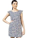 【TPGROWIN】 マタニティ ウェア ワンピース 花柄 エレガント 準備 外出着 妊婦服 カジュアル 全3色 (M, ブルー)