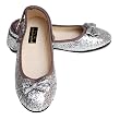 Puppet Workshop Silver Sparkle Toddler Girls Shoes 8