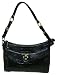Brahmin Izzie Black Melbourne Croc Print Purse