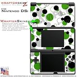 Nintendo DSi Skin Lots of Dots Green on White WraptorSkinz Skins (DSi NOT I ....