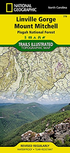 linville gorge mount mitchell pisgah national forest national geographic trails illustrated map