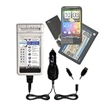 51aYSlyVkIL. SL160  Double Car Charger with tips including a tip for the Sony Clie NX73V   uses Gomadic TipExchange Technology