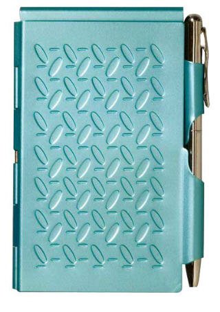 Flip Notes Pen and Notepad- Turbo Turquoise