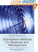 Quantitative Methods for Business and Management