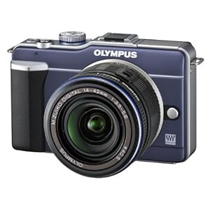 Olympus Pen E-PL 1 Kit, 14-42 mm Appareil Photo Numérique Compact 12.3 Mpix zoom 3 x Noir, Bleu