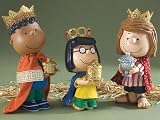 51aYVMSgUsL. SL160  Charlie Brown Christmas Play Three Kings Set Clothtique Statues