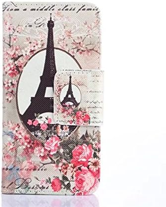 Alcatel C7 Case Alcatel C7 Flip Kickstand Case,Bat King Eiffel Tower Pattern [Magnetic] Style Premium Leather Case Wallet Flip Stand [Flap Closure] Cover Case for Alcatel One Touch Pop C7