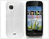Net Hard Back Case Cover for Nokia C5-03 White
