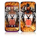Sharp Aquos IS12SH Decal Skin Sticker - Flaming Tiger